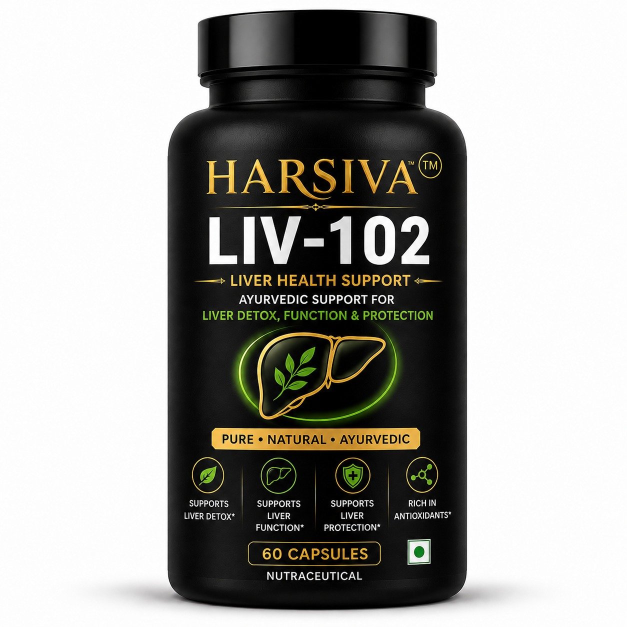 Harsiva LIV-102 Liver Wellness Capsules